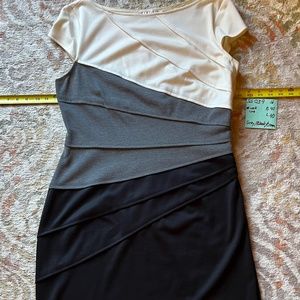 Tri tone knee length dress  16